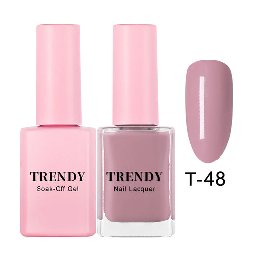 T-48 MULBERRY | TRENDY DUO GEL & LACQUER