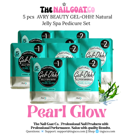AVRY BEAUTY GEL-OHH! Natural Jelly Spa Pedicure Set (5 Pack) PEARL GLOW