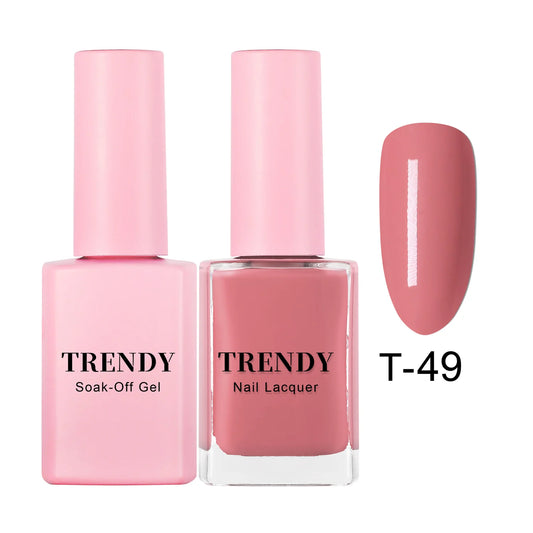 T-49 SANDY NUDE | TRENDY DUO GEL & LACQUER