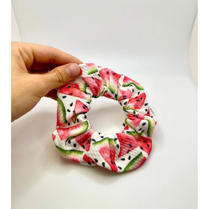 Mini Watermelon Summer Bullet Scrunchie