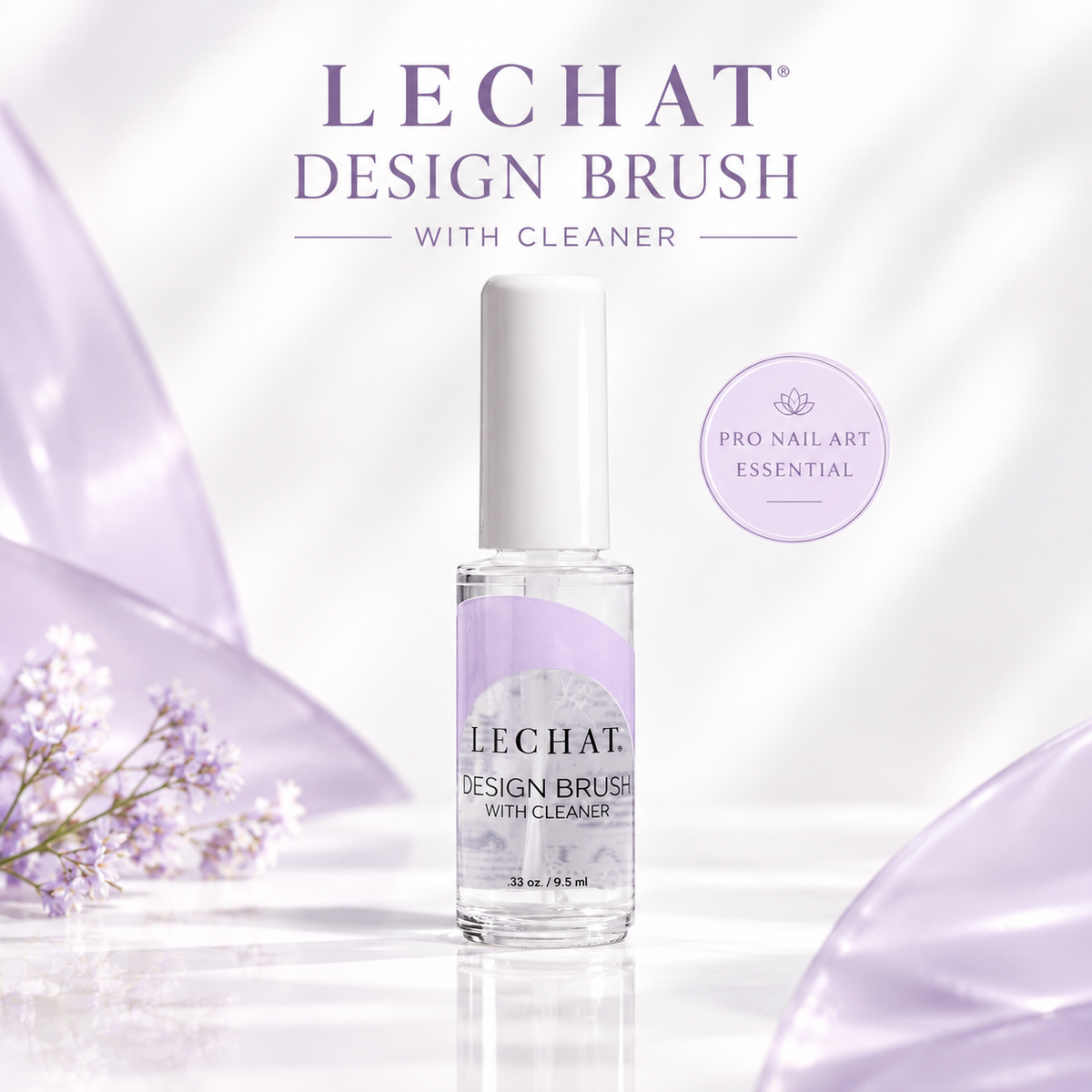 Pincel de diseño Lechat con limpiador 1/3oz.