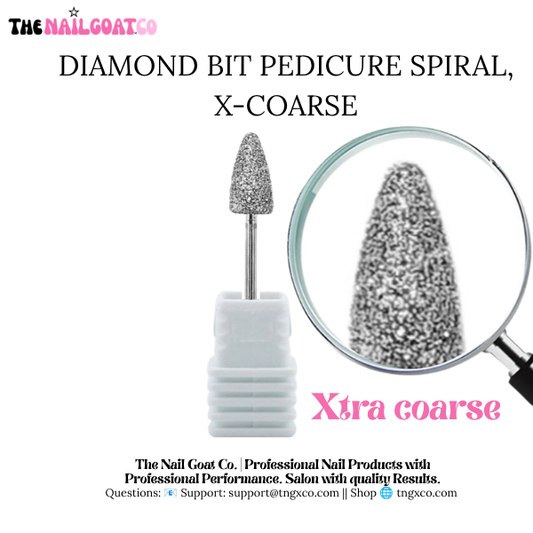 TheNailGoatCo Diamond Bit Pedicure Spiral – X-Coarse