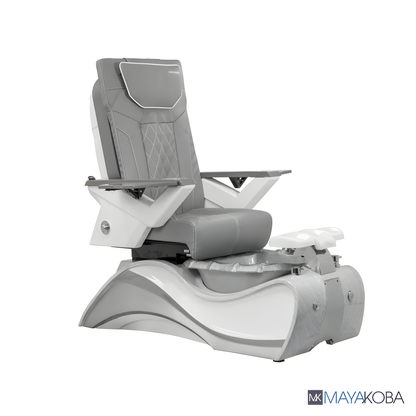 WHITE-GREY FIOR PEDICURE SPA WITH FX CHAIR