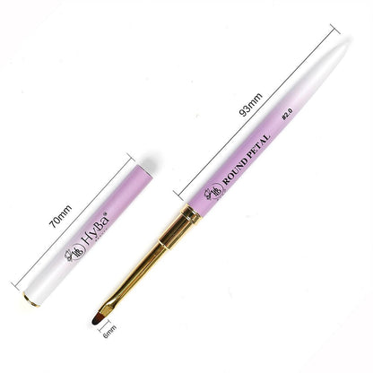 ROUND PETAL Nail Art Brush 2.0, Kolinsky Hair #5