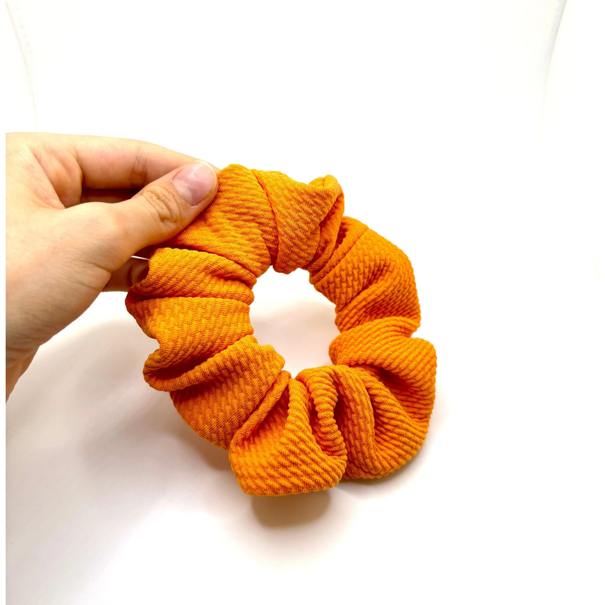 Mini Orange Bullet Scrunchie