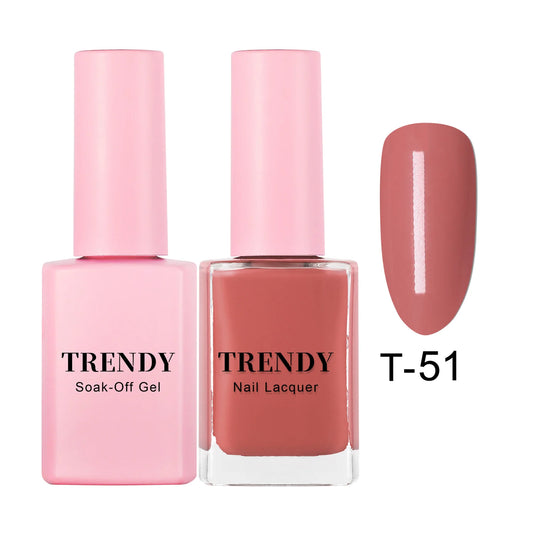 T-51 SALMON NUDE | TRENDY DUO GEL & LACQUER