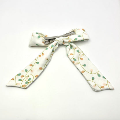 White Lights Christmas Bow