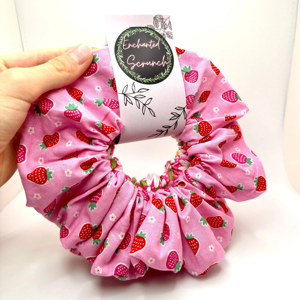 Strawberry & Daisy Summer Scrunchie Set
