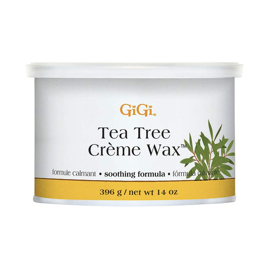 GIGI TEA TREE CREME HAIR REMOVAL WAX 14 OZ.