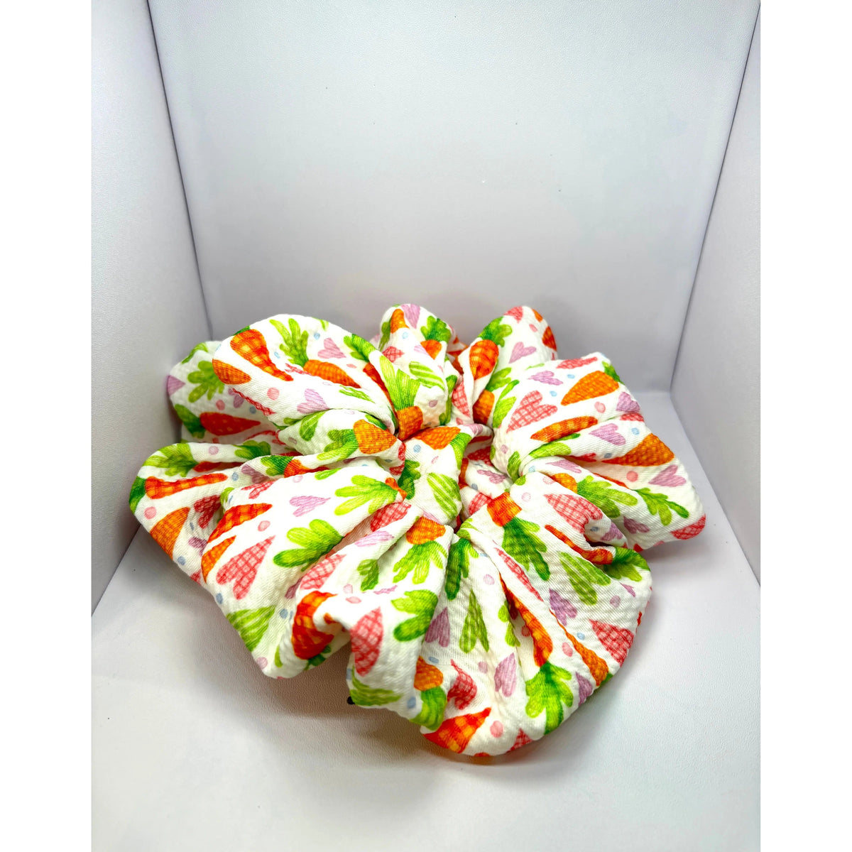 Heart Carrots Easter Bullet Scrunchie