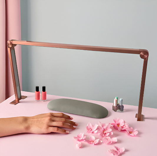 ROSE GOLD SQUARE FOLDABLE LIGHT FOR NAIL DESK
