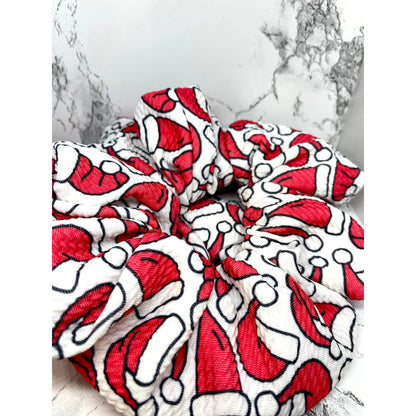 Santa Hat Christmas Bullet Scrunchie