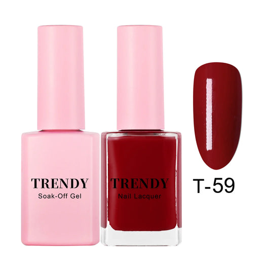 T-59 ROSEWOOD | TRENDY DUO GEL & LACQUER