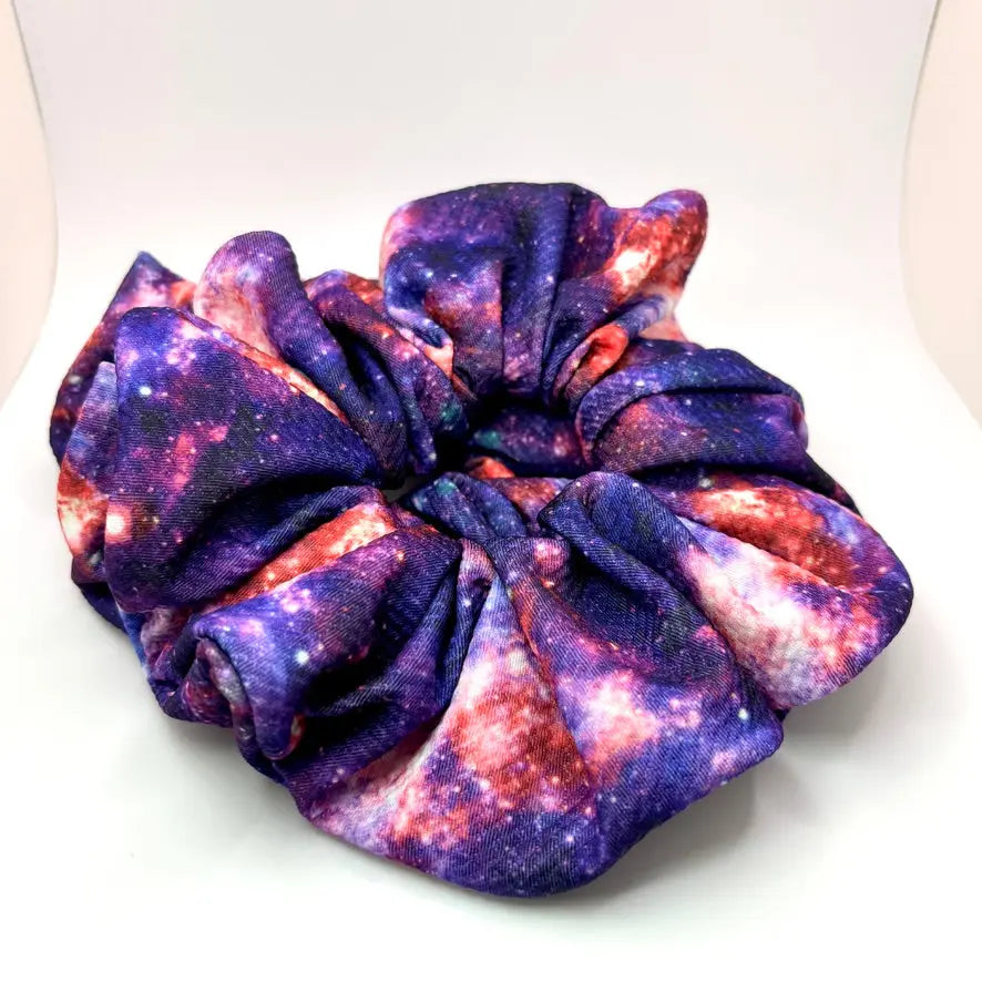 Purple Galaxy Bullet Scrunchie