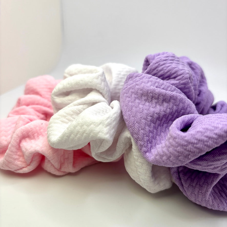 Mini Pastel Bullet Scrunchie Trio
