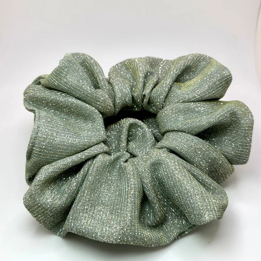 Jade Sparkle Scrunchie