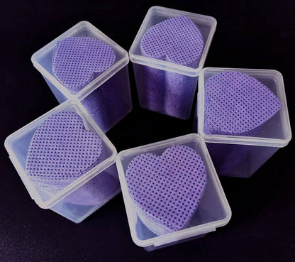 TheNailGoatCo 1000PC Heart-Shaped Lint-Free Nail Wipes for Nail Professionals