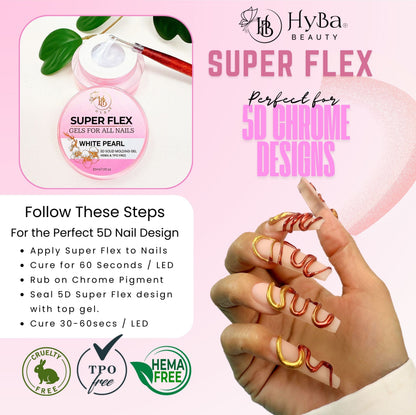 SUPER FLEX Molding Gel WHITE PEARL (30ml) #03