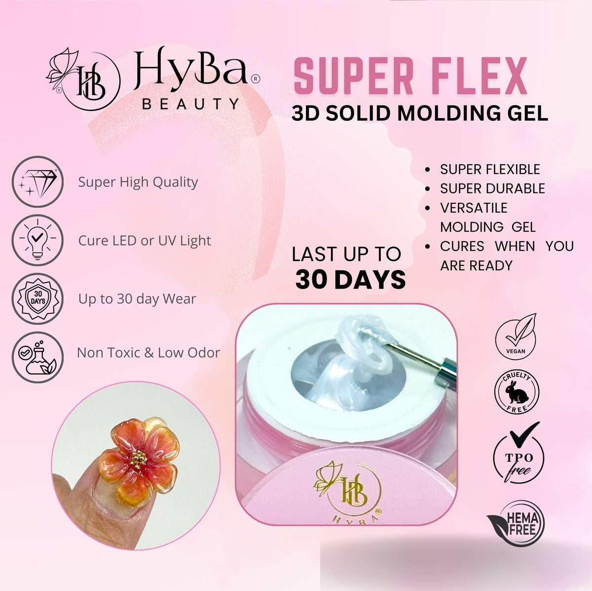 SUPER FLEX Molding Gel WHITE PEARL (30ml) #03