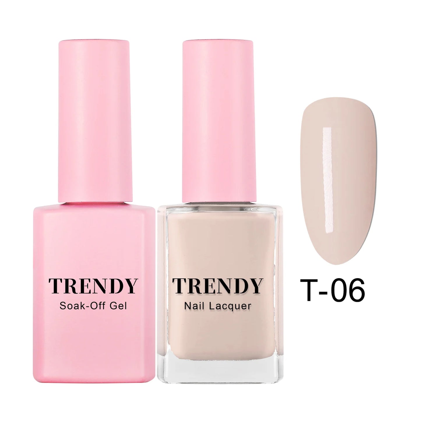 T-06 MILK TEA | TRENDY DUO GEL & LACQUER