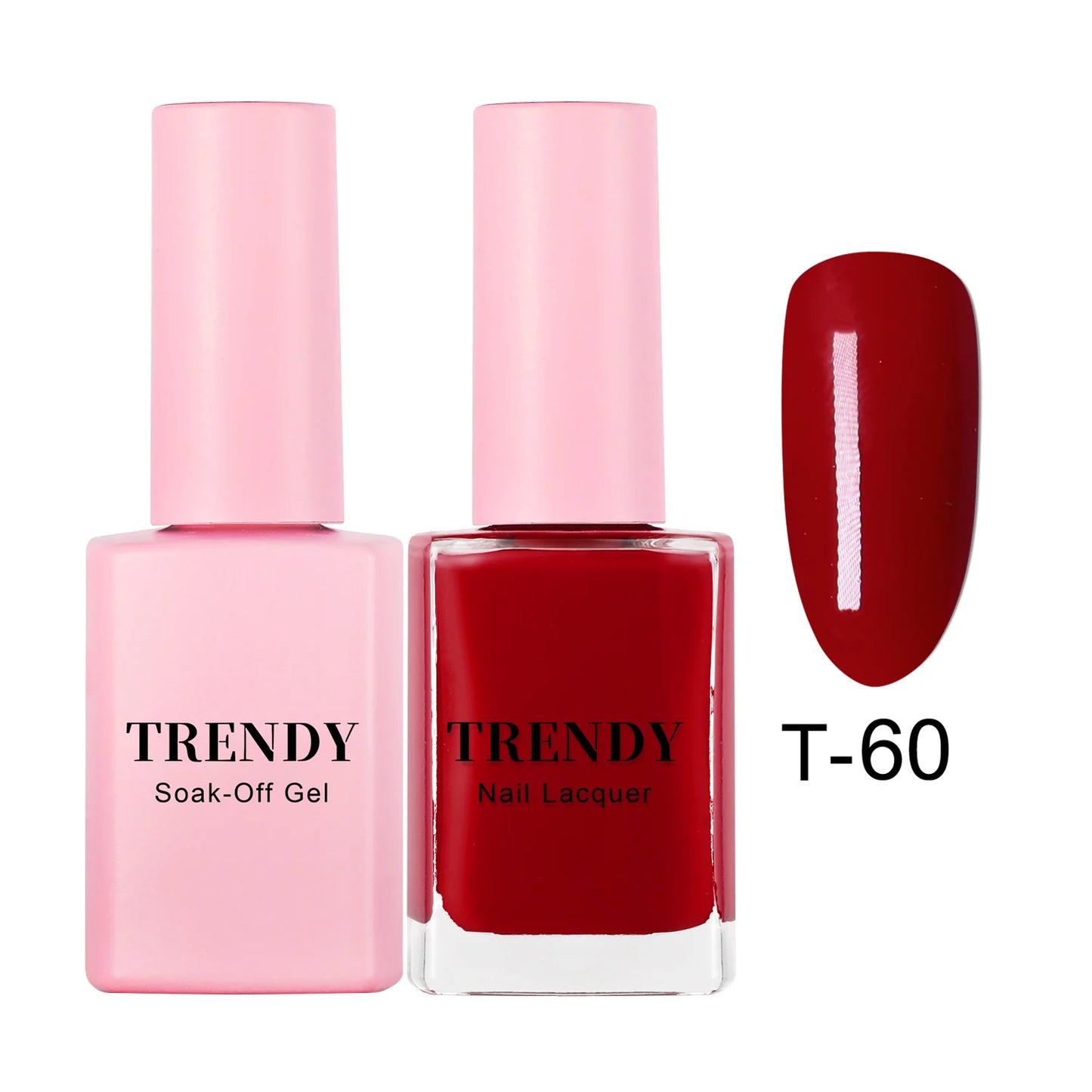 T-60 DARK ROSEWOOD | TRENDY DUO GEL & LACQUER