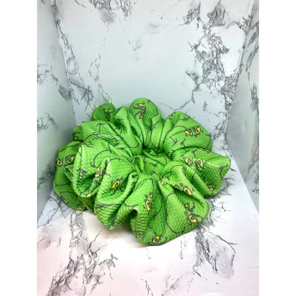 Grinch Face Christmas Bullet Scrunchie