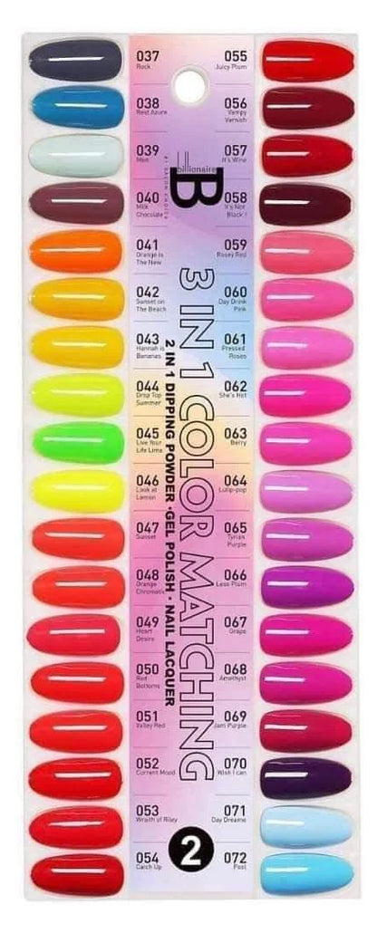 Billionaire Trio Matching 36 Colors Tray#2 (037-072)