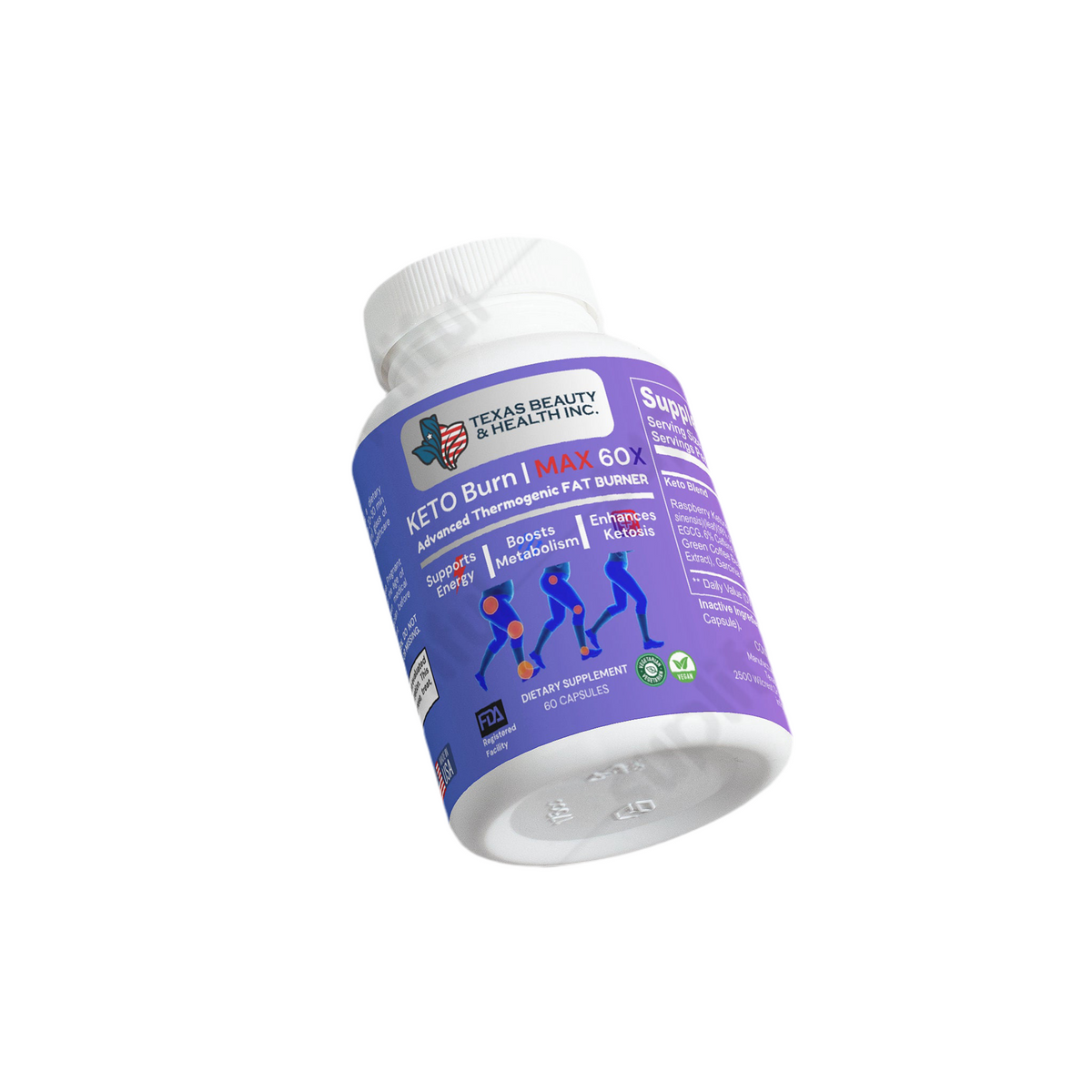 Metabolism & Energy Support Capsules with Green Tea & Caffeine | Daily Wellness Formula | Made in USA