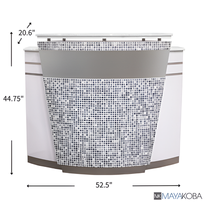 NAPA RECEPTION TABLE WITH MOSAIC TILE