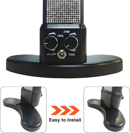 BLACK LED HALF MOON LIGHT