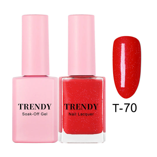 T-70 RUBY | TRENDY DUO GEL & LACQUER