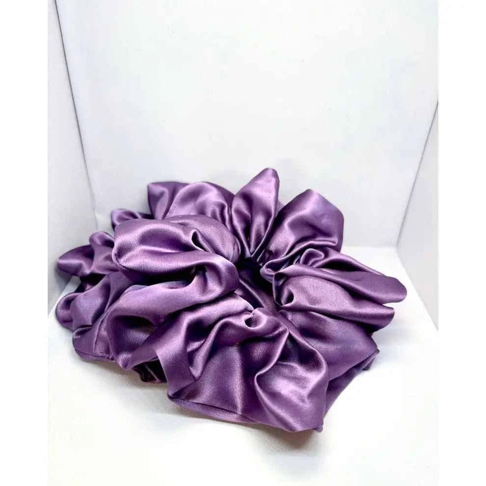 Dusty Purple Silk Scrunchie