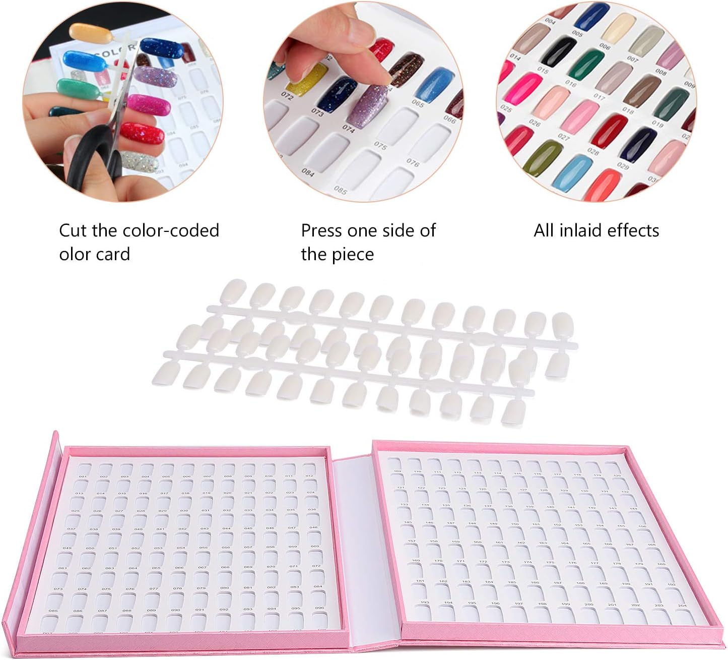 216 NAIL TIPS COLOR CHART DISPLAY BOOK