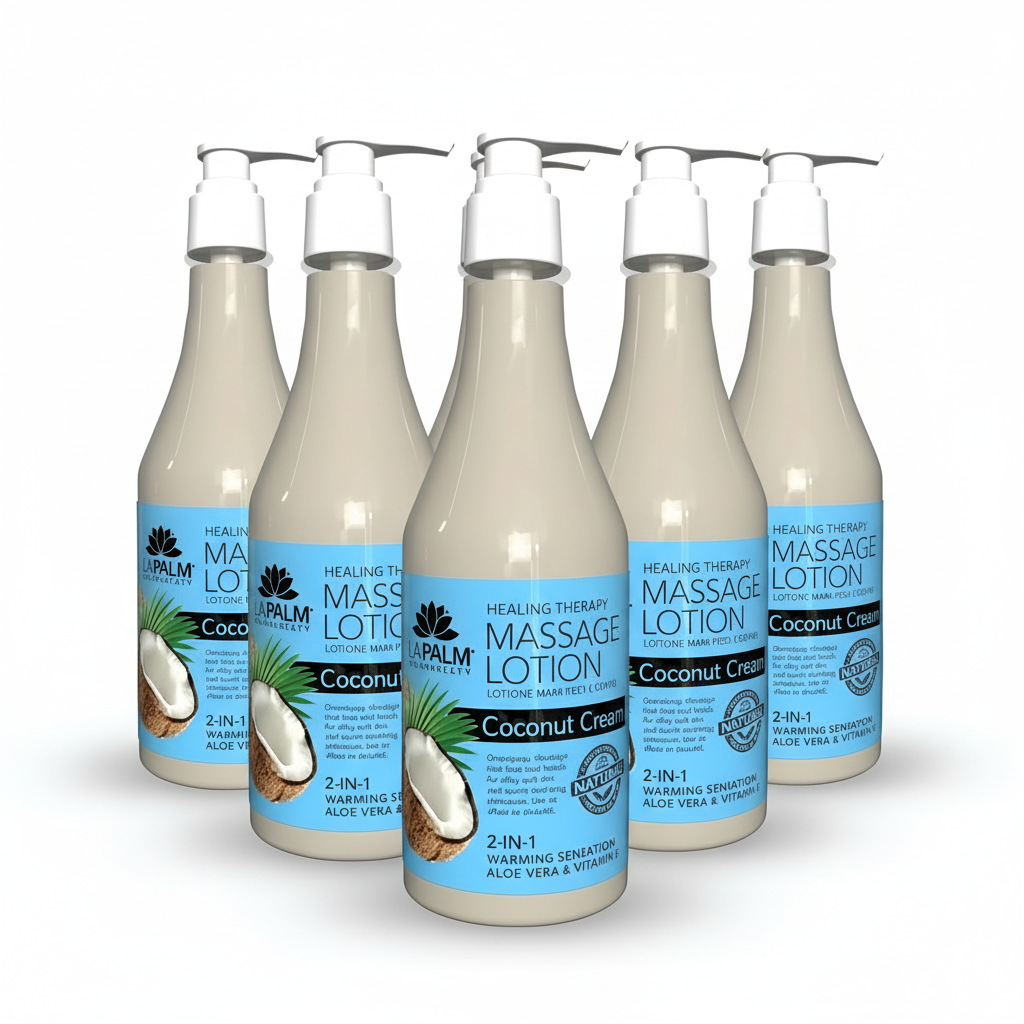 LAPALM COLLAGEN MASSAGE LOTION 8OZ. - COCONUT CREAM