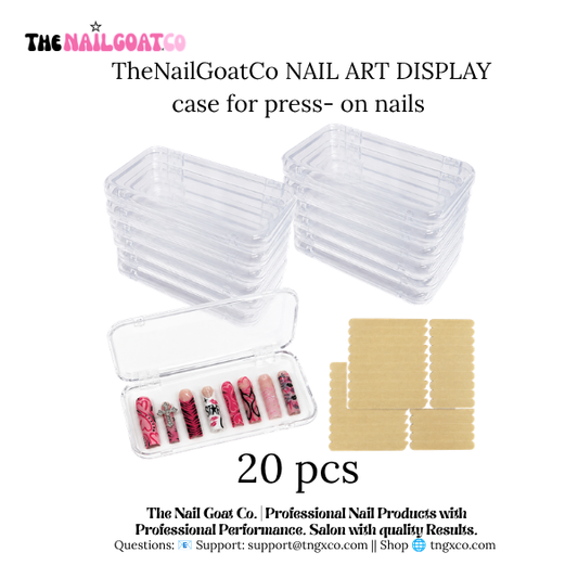 TheNailGoatCo NAIL ART DISPLAY case for LONG press- on nails