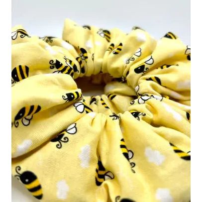 Yellow Bee Summer Scrunchie