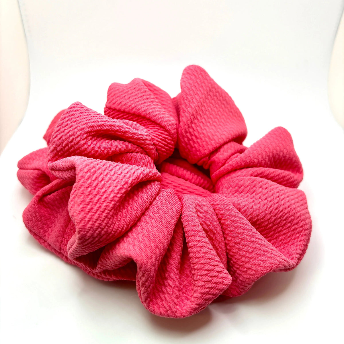 Dark Coral Summer Bullet Scrunchie