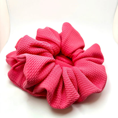 Dark Coral Summer Bullet Scrunchie