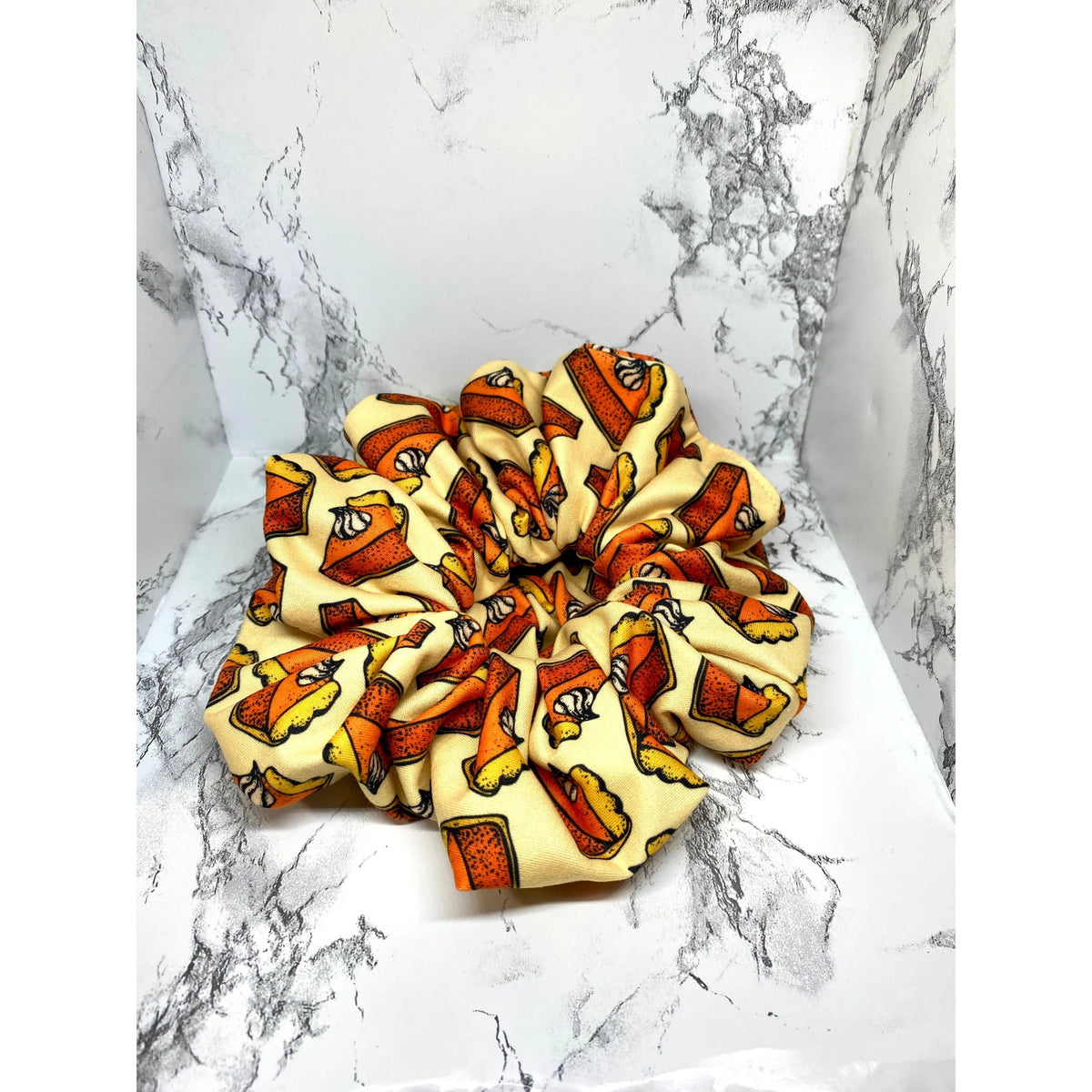 Pumpkin Pie Thanksgiving Scrunchie