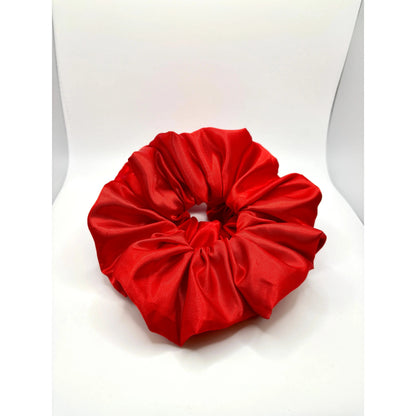 Red Silk Scrunchie