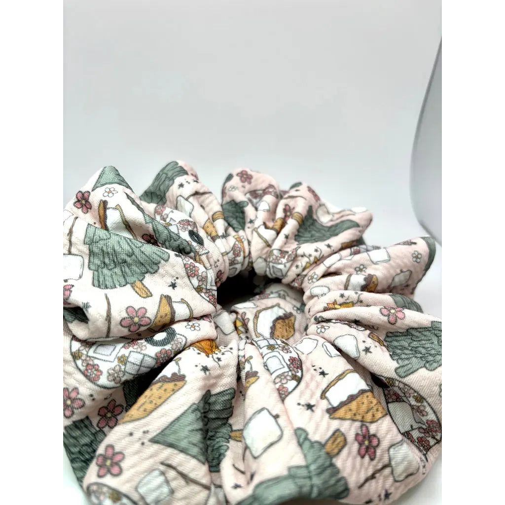 S'mores Camping Summer Bullet Scrunchie