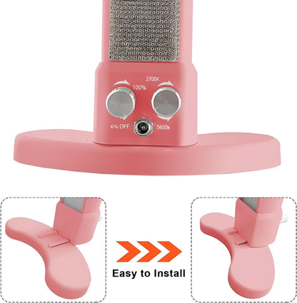 PINK LED HALF MOON LIGHT