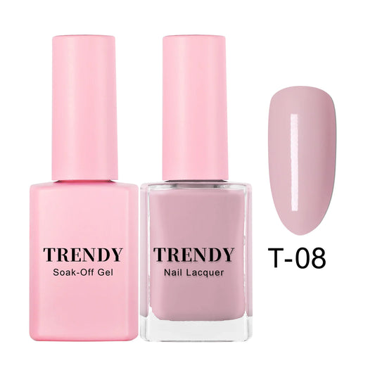 T-08 LAZY SUNDAY | TRENDY DUO GEL & LACQUER