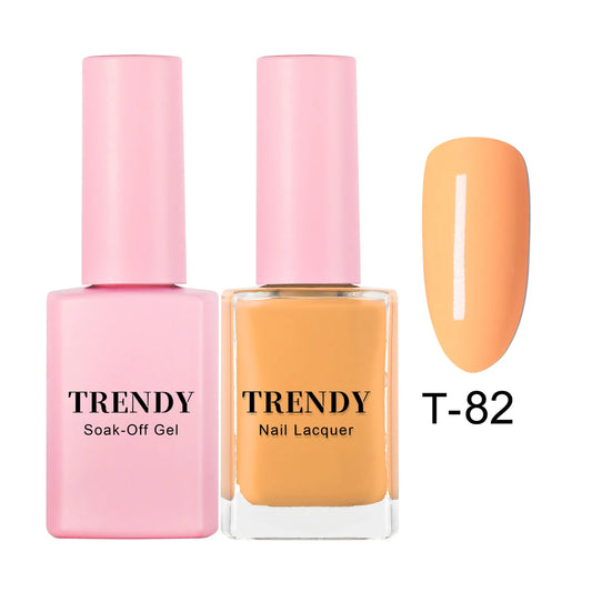 T-82 HONEY NUDE | TRENDY DUO GEL & LACQUER