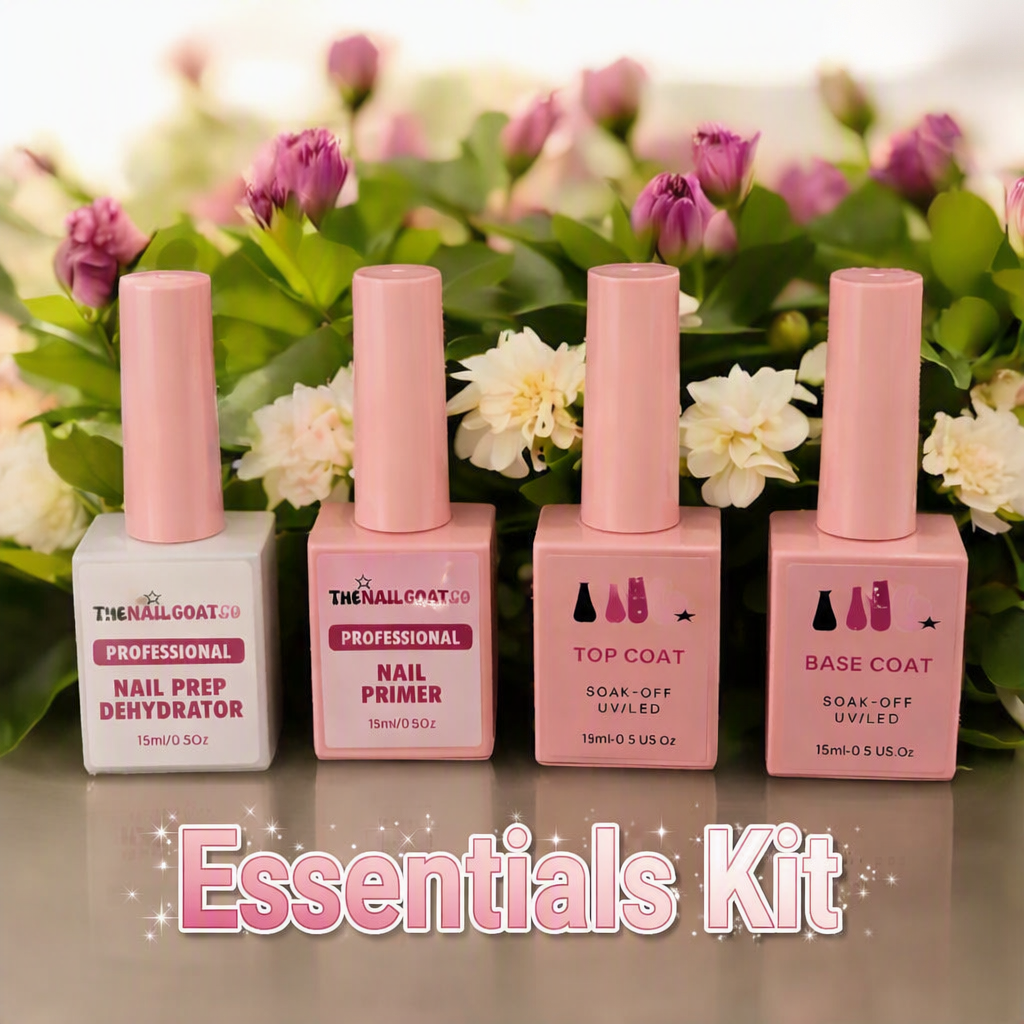 HEMA/TPO-Free Nail Essentials Kit – Top Coat, Base Coat, Primer & Dehydrator
