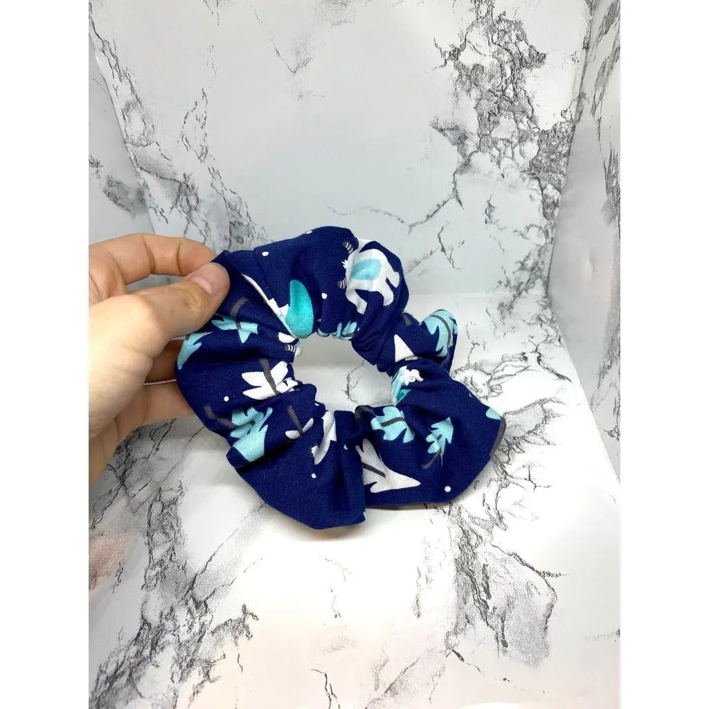 Mini Blue Yeti Winter Scrunchie