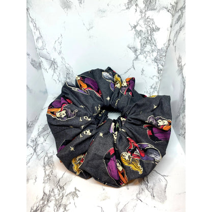 Black Hocus Pocus Halloween Scrunchie