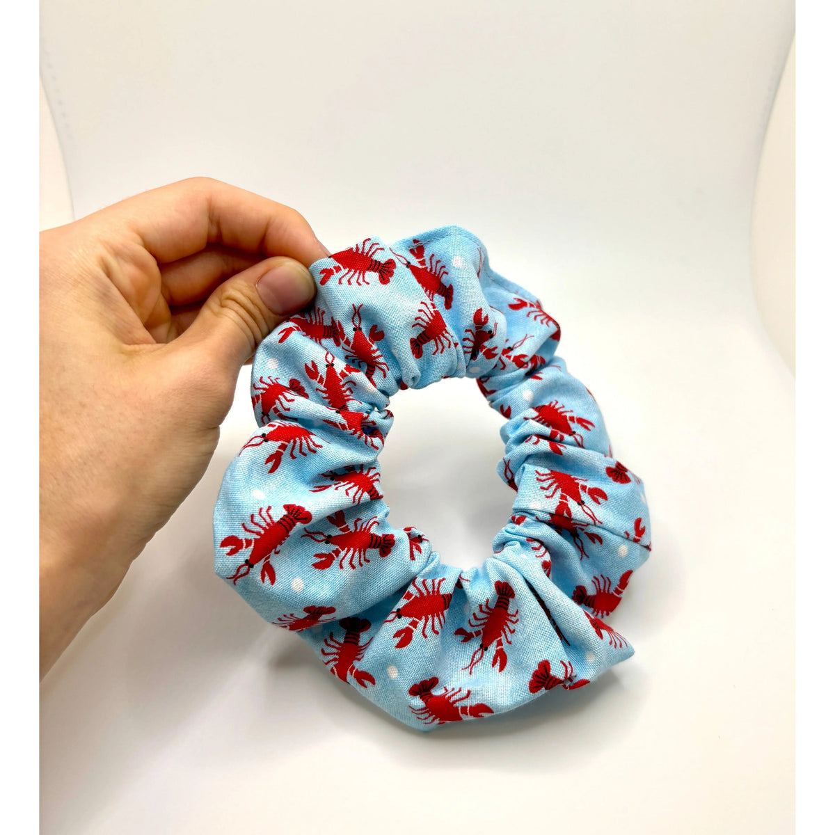 Mini Blue Lobster Scrunchie