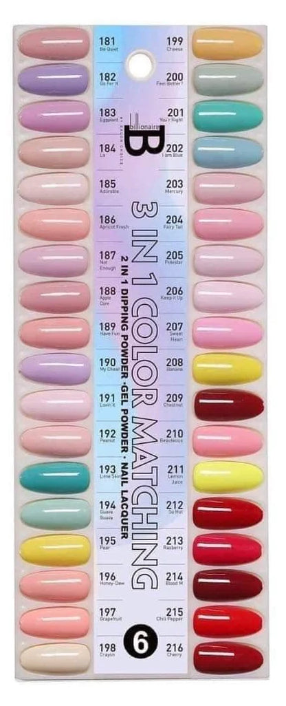 Billionaire Trio Matching 36 Colors Tray#6 (181-216)