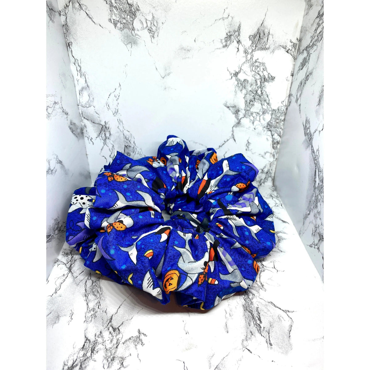 Halloween Shark Scrunchie